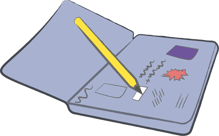 notebook illustration